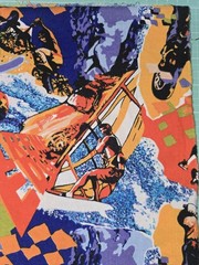 Springs Industries’ Vintage Abstract Xtreme Edge cotton fabric 83″×13″