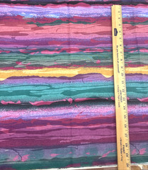 90s Desert Stripe Modern Pink Green Blue Purple Batik Cotton Fabric ! Y #14