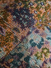 Upholstery Fabric Lot Large Scrap Pieces Floral Design Beautiful Woven
