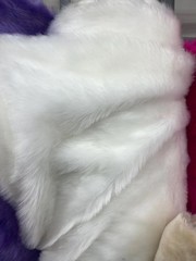 White Short Pile Faux Fur Fabric 1/2″ Shaggy Fake Fur – Soft Plush Costume