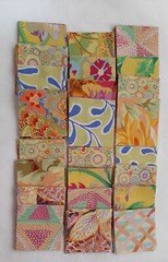 2.5 inch Mini Charm Packs- 40 Yellow 2.5″ Squares, Kaffe Fassett Mini Charm