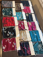 Vintage Lot 16 Silk Brocade Sample Cataloges Made in Hong Kong 9X7