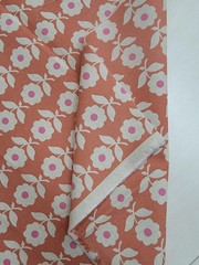 ORIMONO – Simple Scandi Flowers by Sevenberry – Orange ,1/4 yard