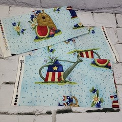 Fabric Remnants Scrap Lot 12oz Vintage Floral Prints Sports Teams Quilt Craft