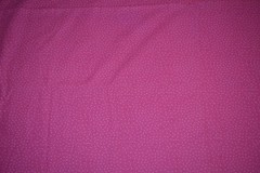 Cotton fabric, two-toned pink dots, 57″ x 74″ unfinished project