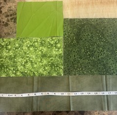 Junk Journal Fabric Lot Moda Grunge Christmas Red Green Scrap Quilting 16pc