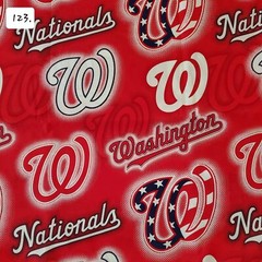 Sports Cotton Fabric by the ½ yard- Baseball Teams