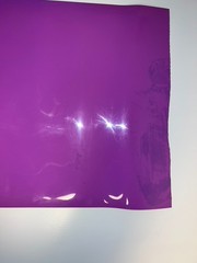 Glossy thick purple vinyl sheet – non-adhesive – craft, DIY 50x40cm