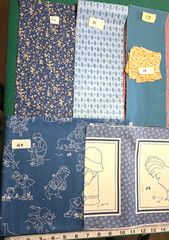 FQs 1/4 Yd Scraps 1930s Reproduction feedsack style pastels cotton quilt Fabric
