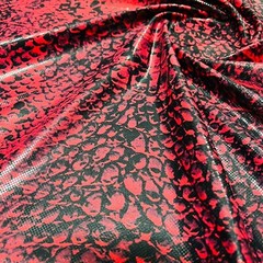 4 Way Stretch Fabric Metallic Scales Animal Print Spandex By Yard for Swimwear