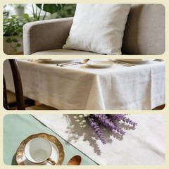 100% Cotton Fabric by the Yard 60” Wide X 2 Yards, Natural Muslin Fabric Nearly