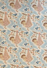 Vintage Unbranded Baby Bundle Themed Cotton Fabric Nursery 43” BTY Original