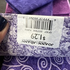 12 Quarter Flats 100% Cotton Jo-Ann Fabric Sewing Quilting NOS Patterns Purple