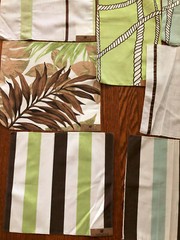 WALFAB 12 pcs Tropical & Stripes 11 1/4 x 12 3/4″ Fabric Samples