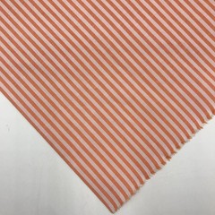 1/8″ Orange and White Striped Fabric Lightweight Polycotton 57″ W x 36″ L