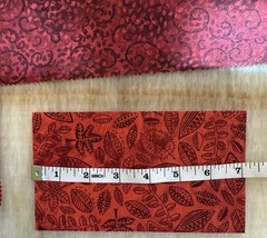 Junk Journal Fabric Lot Moda Grunge Christmas Red Green Scrap Quilting 16pc