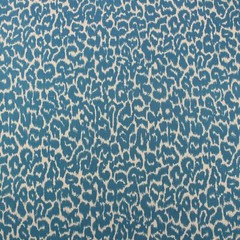 DURALEE TOMMYE CADET BLUE ANIMAL SKIN DESIGN PRINTED LINEN FABRIC BY YARD 54″W