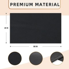 Black Stereo Mesh Fabric Speaker Grill Cloth Restoration Repair 60×80 Inch