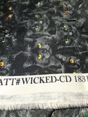 Wicked Black Cats By SOHO Fabrics 2 Yards!