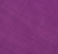 Sushila Vintage Purple Temple Border Scrap Saree Pure Cotton Woven Sari Fabric