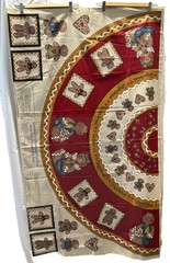 VTG Grandmas Gingerbread Christmas Tree Skirt w/gift pockets Uncut Fabric Panel