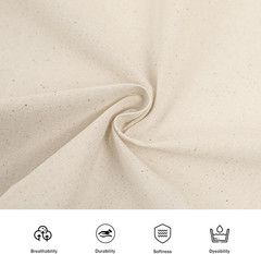 100% Cotton Muslin Fabric, 60 Inch X 5 Yards Unbleached Muslin Linen Fabric by t