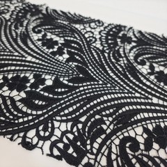 25 Assorted Lace Fabric Samples Lot Floral Guipure Embroidery Craft Sewing