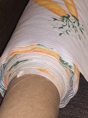 Vintage Singer Carrots Cotton Fabric HUGE Piece 39’ Foot x 45” Wide 13 Yards