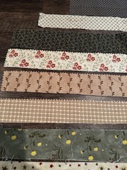 Quilting Fabric Strips Lot 204 pc – Variety of Colors, Sizes and Patterns- Moda
