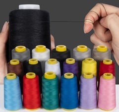 StiVerse Serger Thread 4 Cones 3000 Yards Each Spool All 3000 yards, Black
