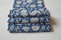 NO TARRIF CHARGES 100% ✅100%Cotton Floral Print Hand Print 7 Yard fabric ZK-8*