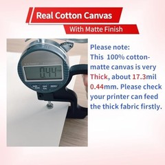 Printable Cotton Fabric Sheets 11×17 Inch 350gsm 10 Pack Inkjet Printer Matte
