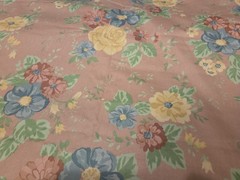 Floral Dusty Rose Color 52″ X 138″ Fabric Curtains Clothes Pillows Etc