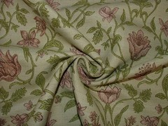 Jacquard Curtain Upholstery Fabric ARCHIVE COLLECTION FADED ROSE Cushion Blind