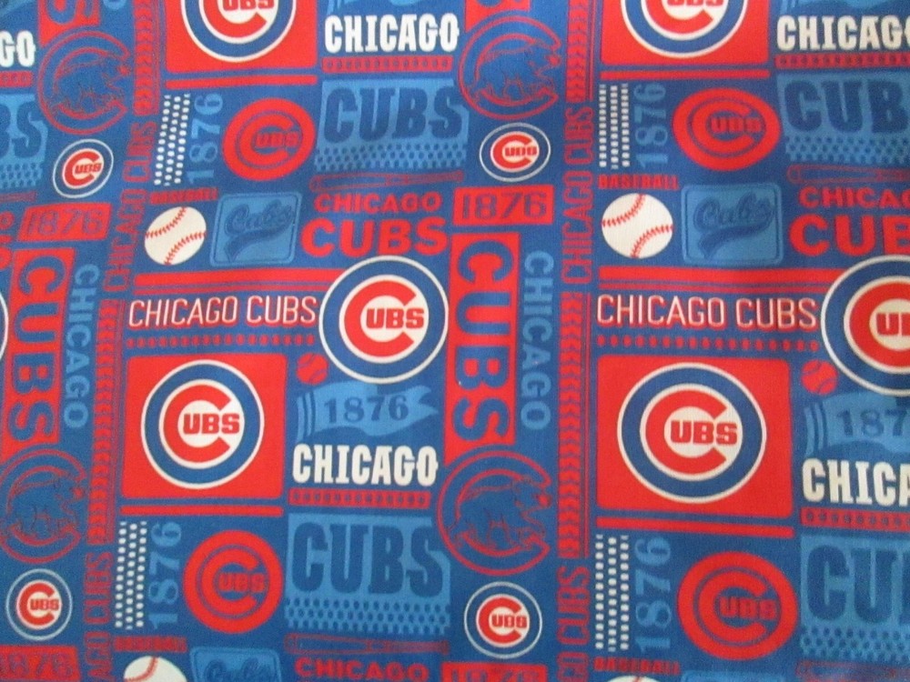 MLB Chicago Cubs Major League Baseball Logo Fabric By 1/2 Yard – You Choose