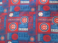 MLB Chicago Cubs Major League Baseball Logo Fabric By 1/2 Yard – You Choose