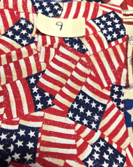 YOUR CHOICE: Patriotic Scraps Remnants Flags Stars Stripe cotton quilting Fabric