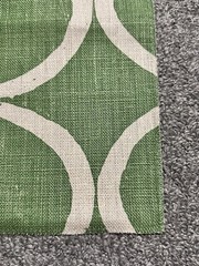 Lee Jofa Fabric Sample 13.25” Circles Forest Linen Green Blithfield Crafts