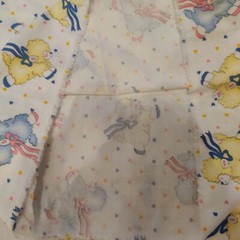 Vintage Princess Fabrics Inc. Pastel Sheep & Hearts # 204 Fabric 44″x150″ Unused