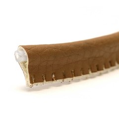 Malibu Boat Pipe Cord Welting | Cognac Brown 1/4 x 5/8 Inch (YD)