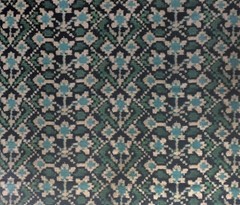 CAROLINA IRVING CURTAIN FABRIC “ALMATY – TEAL” 2.2 METRES – Cotton Velvet