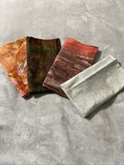 Lot of (4) 1 Yd Cuts 100% Cotton Quilting Batik Fabric Various Colors Random Lot
