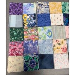 PreCut Fabric Quilt Squares 2″ x 2″ Assorted Floral Cotton Patterns 100 Pieces
