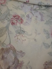 RICHLOOM Platinum Collection Ornate Roses Floral Pink Yellow Sage Large 216″+