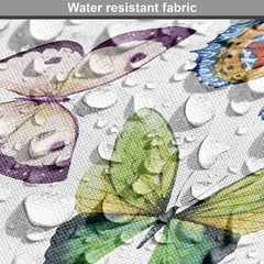 Ambesonne Butterfly Fabric By The Yard Colorful Watercolor Animals Numerous