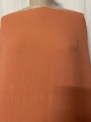100% Basketweave Cotton Pre- Shrunk Coral Orange Fabric By The Yard 45″ Wide