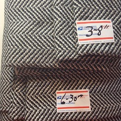 Home Decor Chenille Herringbone Fabric Black/White Chevron Houndstooth 54″ wide