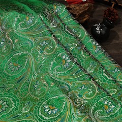 50x75cm Floral Whorl Damask Brocade Fabric for Upholstery Curtain Craft Supplies