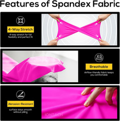 60″ Nylon Spandex Fabric by the Yard – 80% Nylon, 20% Spandex 4 Way Stretch Fabr