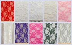 Lace Stretch Fabric Giselle Floral 60″ Wide Nylon Spandex Sold by the Yard.